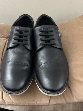 Classic Black Leather Men's Slip-On Dress Loafers